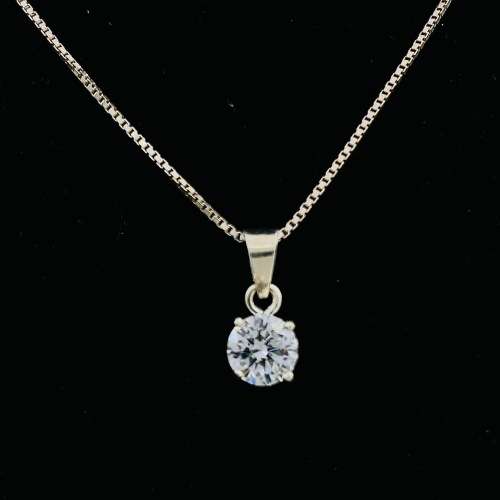*1CT CUBIC PENDANT IN STERLING SILVER * R1 BIDS!