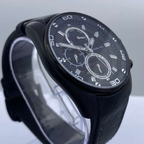 *STERLING BLACKOUT CHRONOGRAPH MENS WATCH* NEW OLD STOCK!