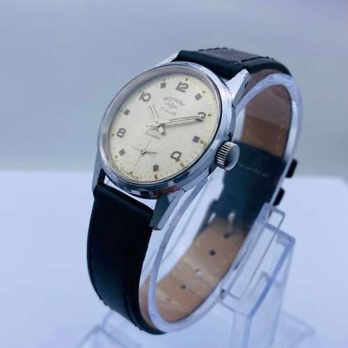 *BEAUTIFUL ROTARY SWISS VINTAGE MENS 17 JEWELS WATCH* R1 BIDS