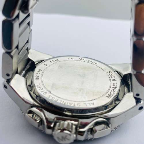 *BEAUTIFUL MICHAEL KORS DIAMANTE DRESS CHRONOGRAPH* R1 BIDS!!!