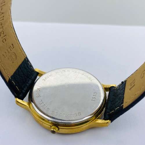 *BUREN SWISS LUXURY MENS GOLD DRESS WATCH* R1 BIDS