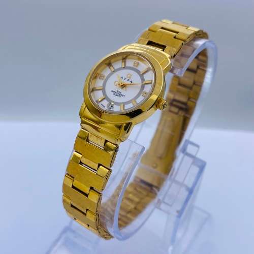 *BEAUTIFUL GOLD ALFA SWISS LADIES DRESS WATCHH* R1 BIDS!