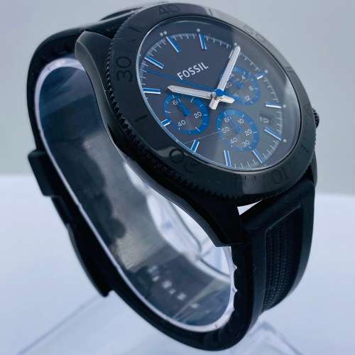 *FOSSIL BLUE CHRONOGRAPH MENS DRESS WATCH* R1 BIDS!!!