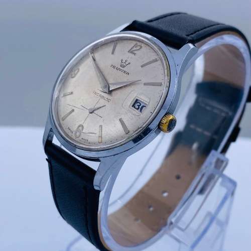 *BEAUTIFUL SWISS TRADITION MENS VINTAGE INCABLOC WATCH* R1 BIDS!