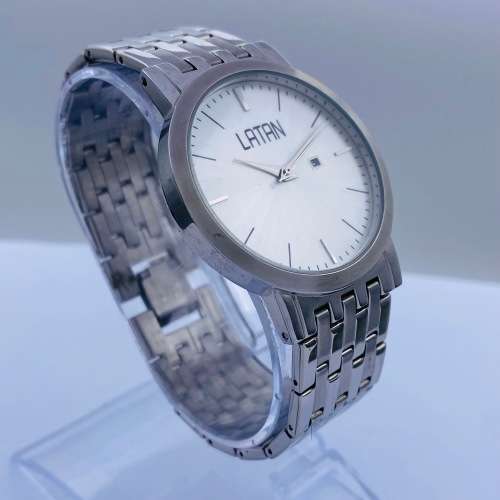 *LANCO STEEL DATE MENS DRESS WATCH* R1 BIDS!!!