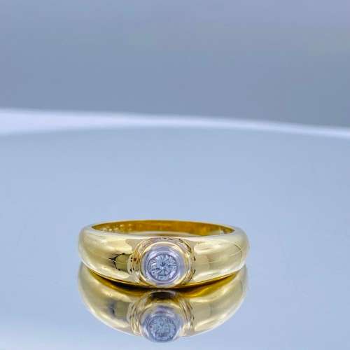 *RADIANT YELLOW GOLD DIAMOND CYCLOPS RING* R1 BIDS