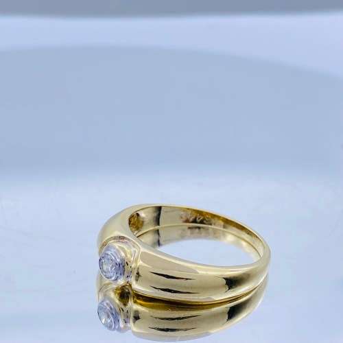*RADIANT YELLOW GOLD DIAMOND CYCLOPS RING* R1 BIDS