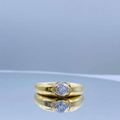 *RADIANT YELLOW GOLD DIAMOND CYCLOPS RING* R1 BIDS