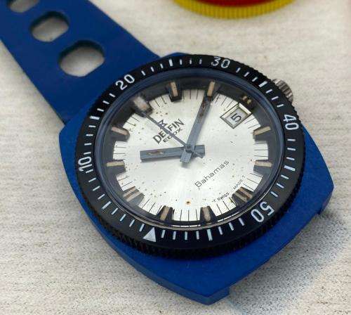 *DELFIN EDOX SWISS BAHAMAS MENS DIVERS WATCH* WITH ORIGINAL BOX!