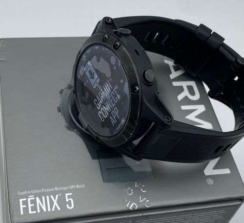 *GARMIN FENIX 5 SAPPHIRE* BOX and PAPERS!