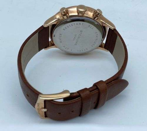 *STERLING CARRERA ROSE GOLD MENS CHRONOGRAPH* MINT!!