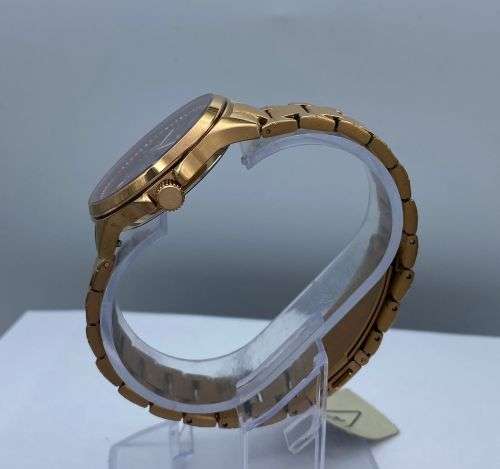 *FOSSIL ROSE GOLD PLUM DIAMANTE CHRONOGRAPH WATCH* R1 BIDS!!!