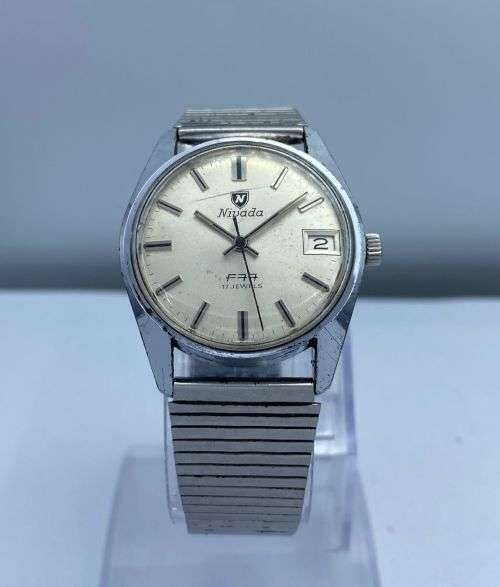 *COLLECTORS NIVADA F77 17 JEWELS SWISS WATCH* R1 BIDS!