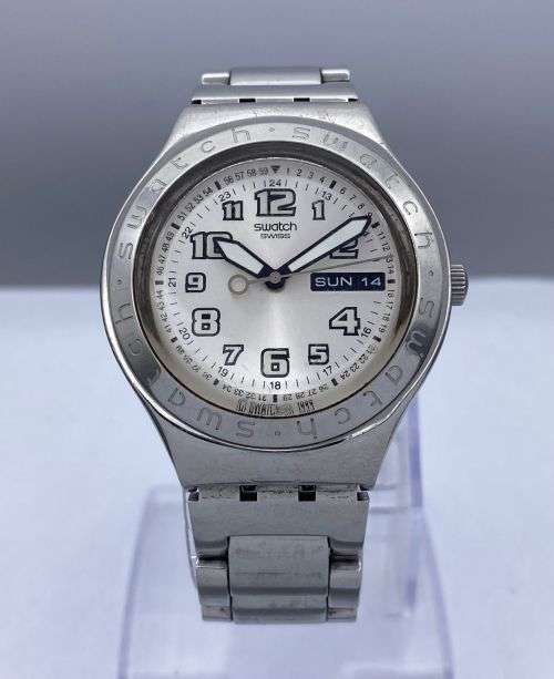 *STUNNING SWATCH IRONY PILOTS DAY-DATE WATCH* R1 BIDS!