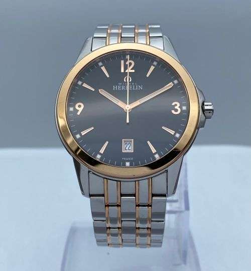 ***MICHEL HERBELIN AMBASSADE TWO-TONE MENS WATCH* R1 BIDS!**