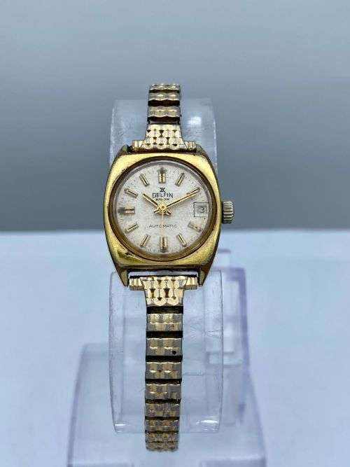 ***VINTAGE DELFIN EDOX AUTOMATIC SWISS LADIES WATCH***