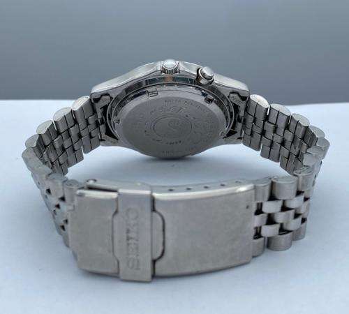 ***SEIKO KINETIC SQ100 STEEL MENS DRESS WATCH*** R1 BIDS!