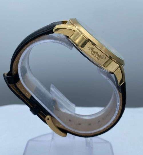 ***NEW INGERSOLL LUXURY MOONPHASE GOLD MENS WATCH***B & P!