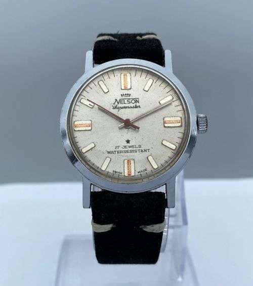 ***STUNNING NELSON SWISS SUPERMASTER 17 JEWELS WATCH***R1 BIDS!