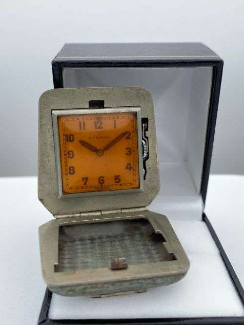 ***VINTAGE COLLECTORS ETERNA CLAMSHELL POCKETWATCH***