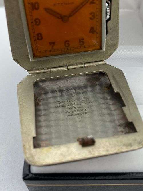 ***VINTAGE COLLECTORS ETERNA CLAMSHELL POCKETWATCH***