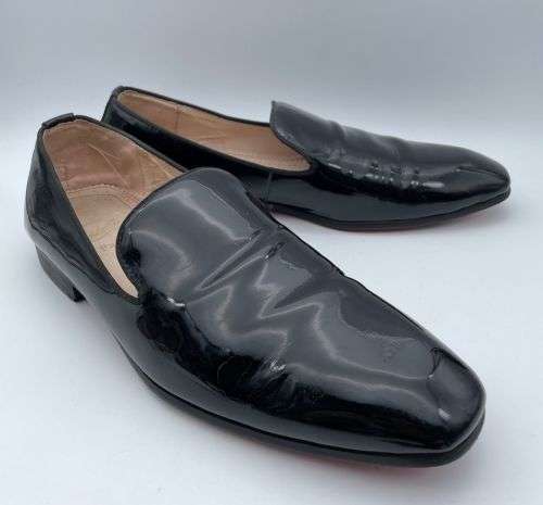 ***LUXURY CHRISTIAN LOUBOUTIN DESIGNER MENS LEATHER LOAFERS* R1 BIDS