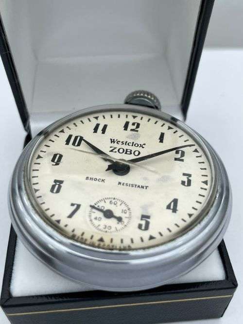 RETAIL:4000 - WESTCLOX ZOBO SCOTTISH MADE COLLECTORS POCKETWATCH