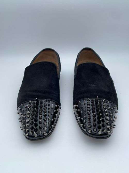 ***LUXURY CHRISTIAN LOUBOUTIN DESIGNER MENS SPIKED LOAFERS* R1 BIDS