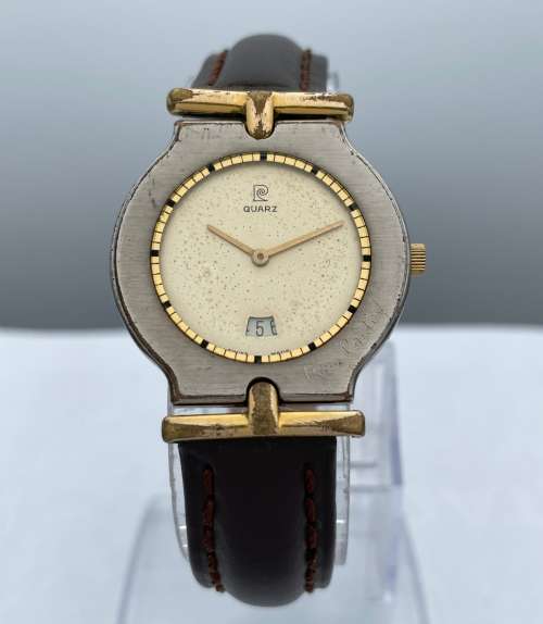 STUNNING PIERRE CARDIN QUARZ GOLD LADIES DRESS WATCH!