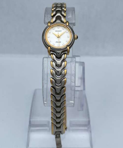 RETAIL:6000 - BEAUTIFUL ORIENT CHANDOR TWO-TONE LADIES DRESS WATCH