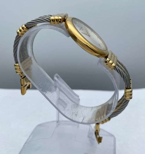 MICHEL HERBELIN CABLE TWO-TONE LADIES DRESS WATCH!