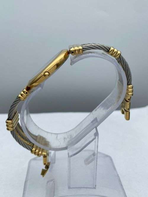 MICHEL HERBELIN CABLE TWO-TONE LADIES DRESS WATCH!