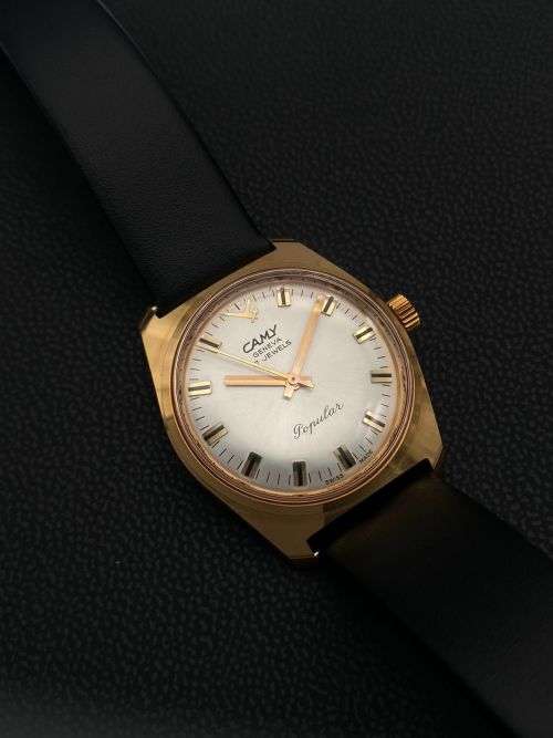 RETAIL:R8000 - CAMY GENEVA 17 JEWELS ART DECO GOLD SWISS WATCH!