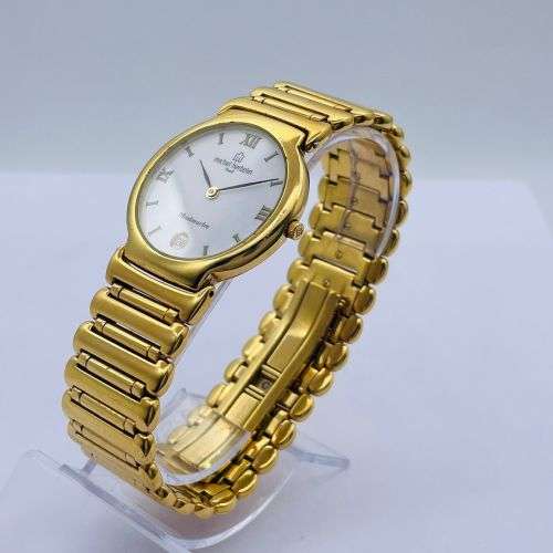 LUXURY MICHEL HERBELIN PARIS GOLD LADIES DRESS WATCH