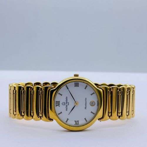 LUXURY MICHEL HERBELIN PARIS GOLD LADIES DRESS WATCH