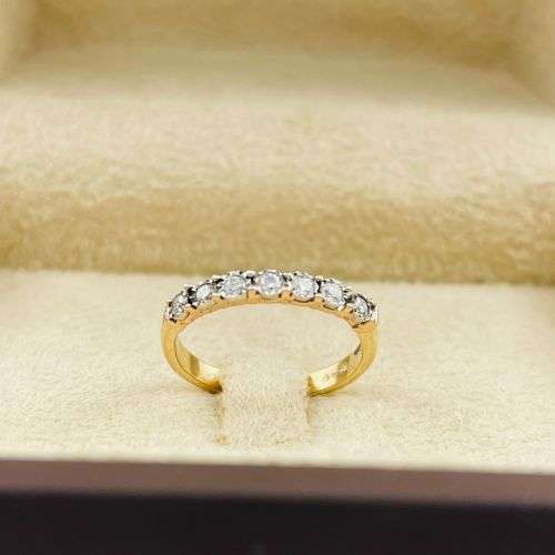STUNNING 0.22CT YELLOW GOLD DIAMOND ETERNITY RING