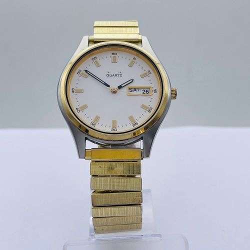 EXCELLENT SEIKO DAY-DATE GOLD WATCH
