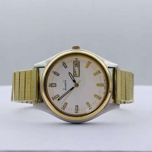 EXCELLENT SEIKO DAY-DATE GOLD WATCH