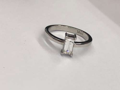INVESTMENT 0.52CT Color D Diamond Ring