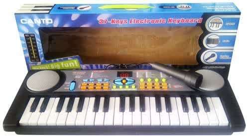 Toy - 37 Key Electronic Keyboard with Vocalism Microphone