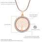 Rhodium Silver Tree of Life Pendant with Snake Necklace - 45cm