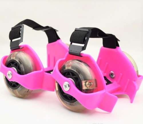 Flashing Roller Skates - Whirlwind Pulley - PINK