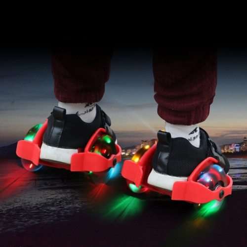 Flashing Roller Skates - Whirlwind Pulley - Black