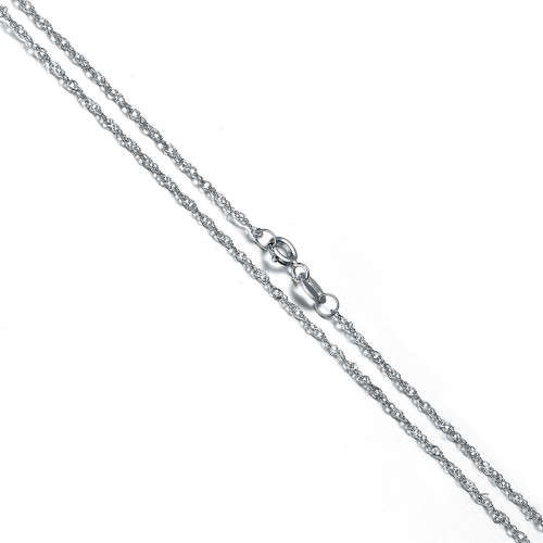 S925 Silver Singapore Necklace - Chain length 45cm