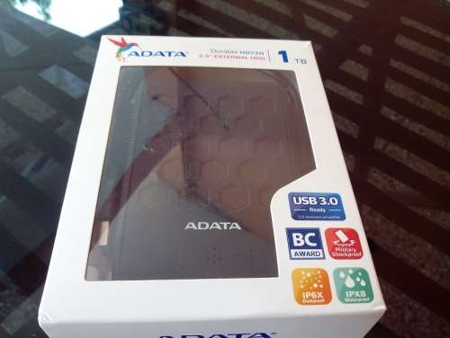 Adata HD650 DashDrive Durable 2.5" External Hard Drive (USB 3.0)(1TB)(Black)