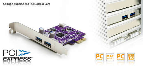 CalDigit Super SpeedUSB 3.0 Host Adapter PCI Express Card.