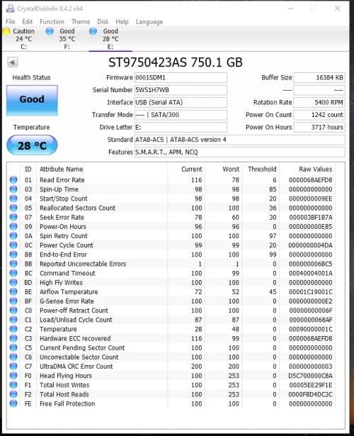 Seagate Momentus ST9750423AS 750G 2.5" Hdd