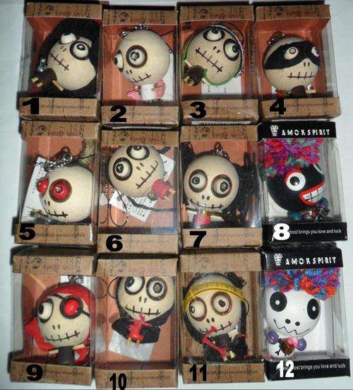 Voodoo Doll Keyring / Cell Phone Charm - Large