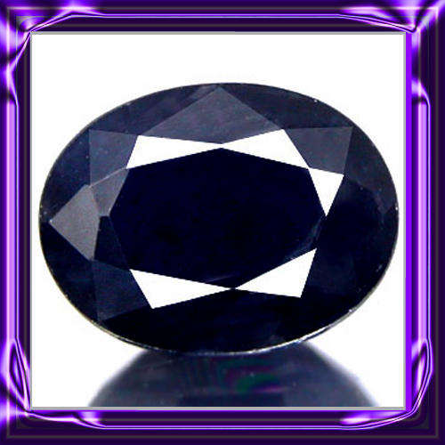 1.00 ct, MIDNIGHT BLUE SAPPHIRE, OVAL CUT, FROM  THAILAND.