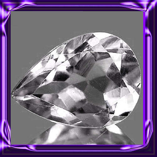 0.54 CT, Colorless Topaz, Pear Shape, Beauty from Brazil.